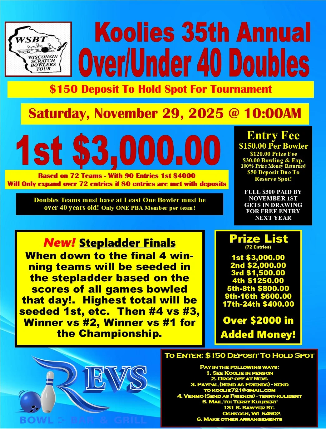 2025 WSBT Over 40-Under 40 Doubles